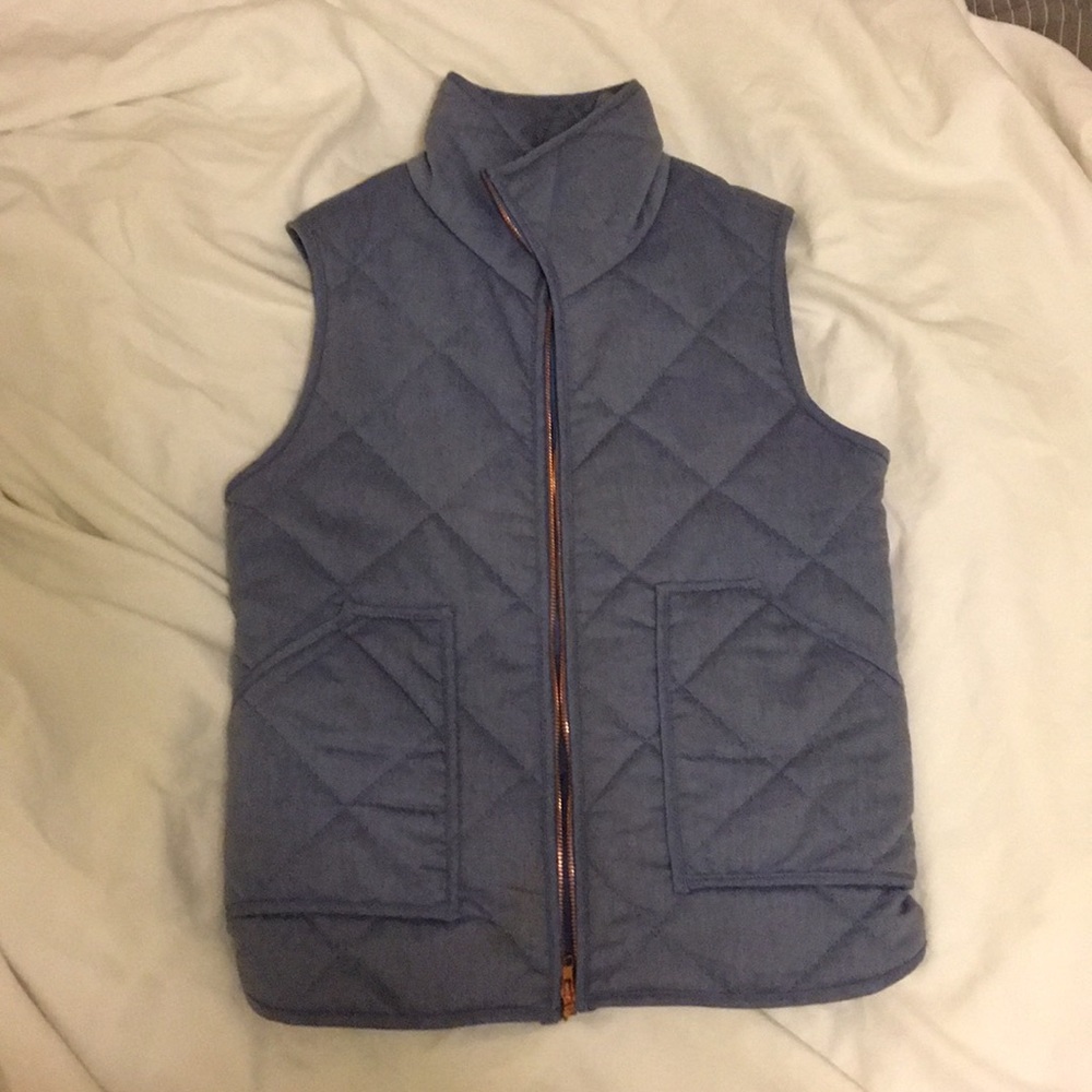 Women’s light blue puffy vest